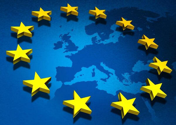 simbolo europa con le stelle